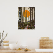 Der schöne, ruhige Wald Poster (Küche)