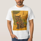 Der schöne Siam Cat T - Shirt für Männer (Vorderseite)