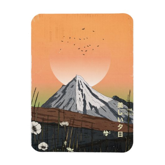 Der schöne Sonnenuntergang Magnet (Vertikal)