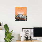 Der schöne Sonnenuntergang Poster (Heimbüro)