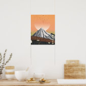 Der schöne Sonnenuntergang Poster (Küche)