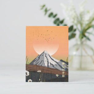 Der schöne Sonnenuntergang Postkarte