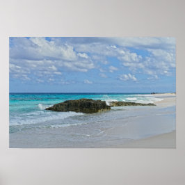 Der schöne Strand von Great Guana Cay Poster