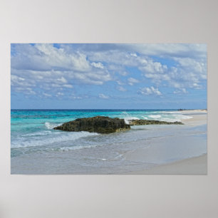Der schöne Strand von Great Guana Cay Poster