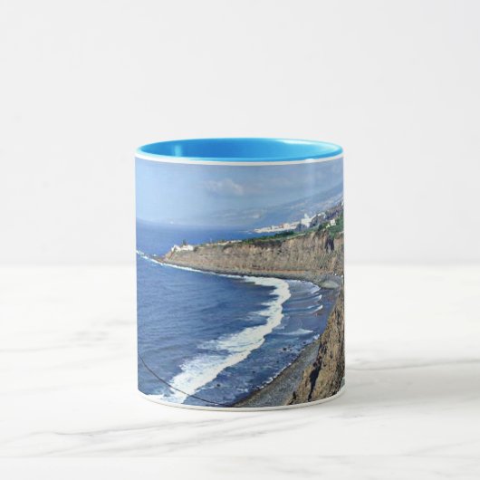 Der schöne Strand von Teneriffa (Spanien) Tasse (Zentrum)