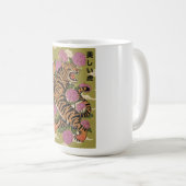Der schöne Tiger Kaffeetasse (VorderseiteRechts)