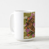 Der schöne Tiger Kaffeetasse (Vorderseite Links)