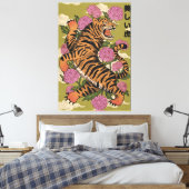 Der schöne Tiger Leinwanddruck (Insitu (Schlafzimmer))