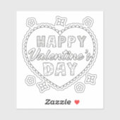 Der schöne Valentinstag Aufkleber (Blatt)