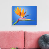 Der schöne Vogel des Paradieses Strelitzia Blume Leinwanddruck (Insitu (Wohnzimmer))