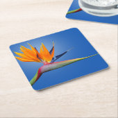 Der schöne Vogel des Paradieses Strelitzia Blume Rechteckiger Pappuntersetzer (angewinkelt)