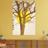 Der schöne Weidenbaum Leinwanddruck (Insitu (Wohnzimmer))