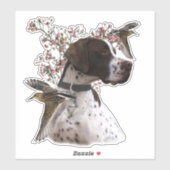 Der schöne Zeiger im Feld Aufkleber (Blatt)