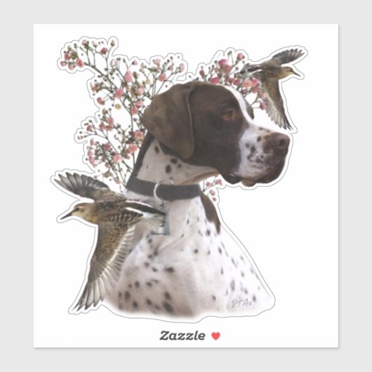 Der schöne Zeiger im Feld Aufkleber (Blatt)