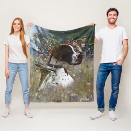 Der schöne Zeiger im Feld Fleecedecke