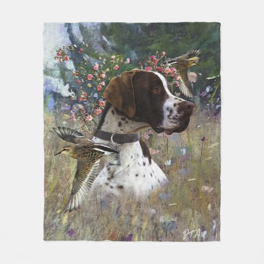 Der schöne Zeiger im Feld Fleecedecke (Vorderseite)