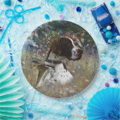 Der schöne Zeiger im Feld Pappteller (Party)