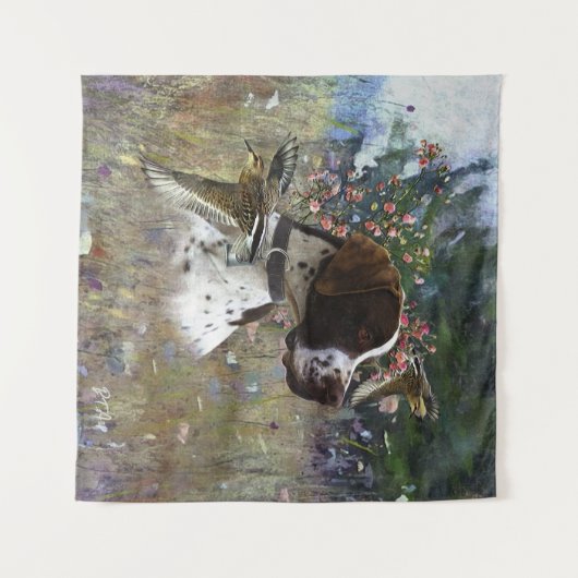 Der schöne Zeiger im Feld Wandteppich (Vorderseite (Horizontal))