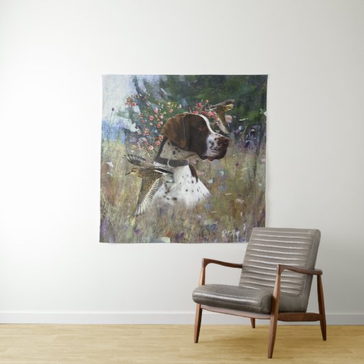 Der schöne Zeiger im Feld Wandteppich (Beispiel)