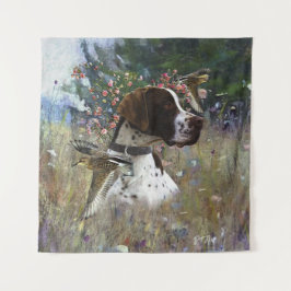 Der schöne Zeiger im Feld Wandteppich