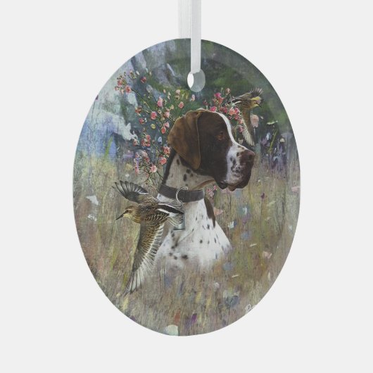 Der schöne Zeiger Ornament Aus Glas (Vorderseite Rechts)