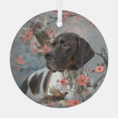 Der schöne Zeiger Ornament Aus Glas (Rückseite)