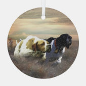 Der schöne Zeiger Ornament Aus Glas (Rückseite)