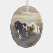 Der schöne Zeiger Ornament Aus Glas (Vorderseite Rechts)