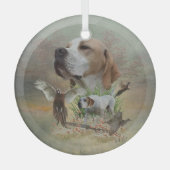 Der schöne Zeiger Ornament Aus Glas (Vorderseite)