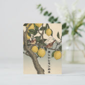 Der schöne Zitronenbaum Postkarte (Stehend Vorderseite)