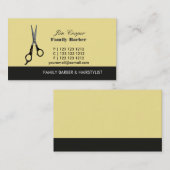 Der Schönheitssalon der Barberschere Visitenkarte (Vorne/Hinten)