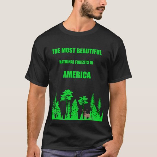 Der schönste Naturwald Amerikas T-Shirt (Vorderseite)