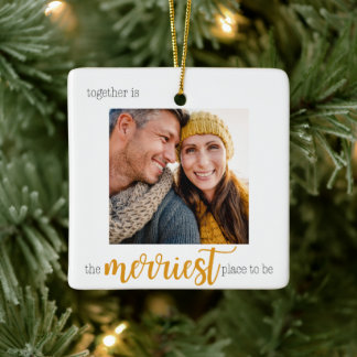 Der schönste Ort, um Weihnachten zu feiern Keramikornament