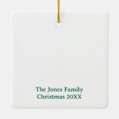 Der schönste Ort, um Weihnachten zu feiern Keramikornament (Rückseite)