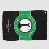 Der schönste Pop Pop Par Elegantes Tessin Golfhandtuch (Horizontal)