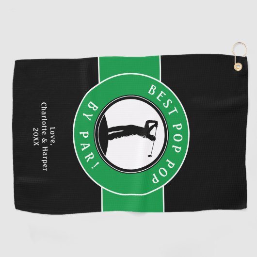 Der schönste Pop Pop Par Elegantes Tessin Golfhandtuch (Horizontal)