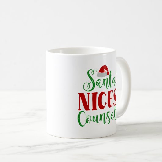 Der schönste Ratgeber des Weihnachtsmanns Kaffeetasse (VorderseiteRechts)