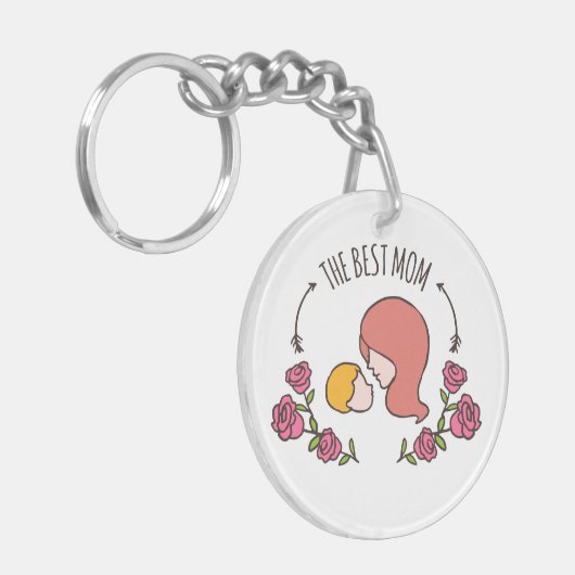 Der schönste Schlüsselanhänger der Mutter zur Mama (Vorderseite links)