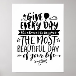 Der schönste Tag Ihres Lebensziffer-Poster Poster