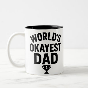 Der schönste Vater der Welt Der Sonnige Vatertag Zweifarbige Tasse