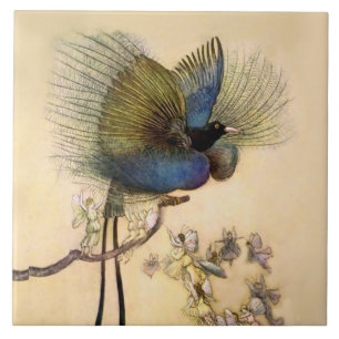 „Der schönste Vogel“ von Warwick Goble Fliese