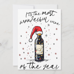 Der schönste Wein des Jahres Feiertagskarte
