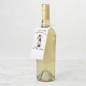 Der schönste Wein des Jahres Flaschenanhänger (Angewinkelt)