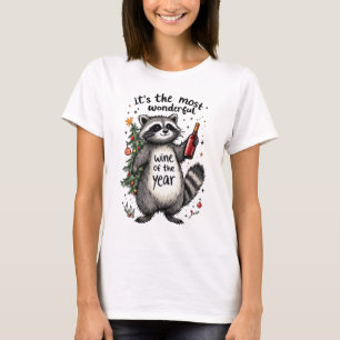 Der schönste Wein des Jahres Raccoon T-Shirt