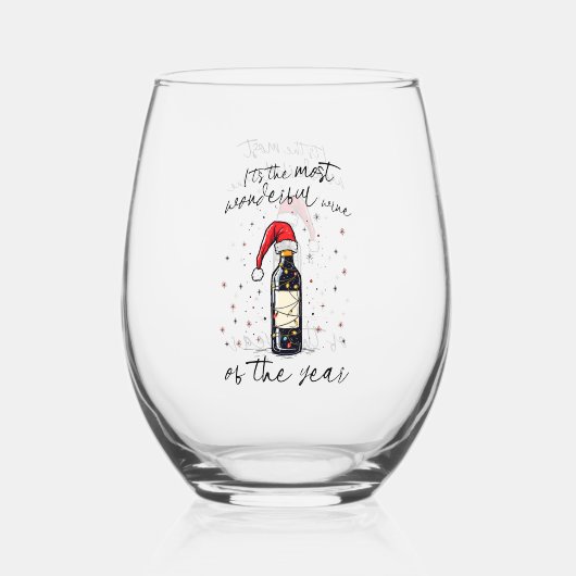 Der schönste Wein des Jahres Weinglas Ohne Stiel (Vorderseite)