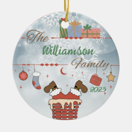 Der Schornstein Keramik Ornament (Vorne)