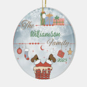 Der Schornstein Keramik Ornament (Links)