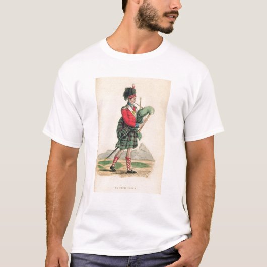 Der schottische Pfeifer T-Shirt (Vorderseite)