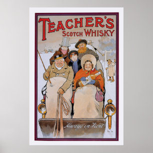 Der schottische Whisky des Lehrers Poster