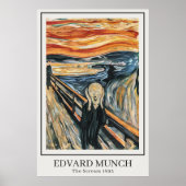 Der Schrei (1893) von Edvard Munch Poster (Vorne)